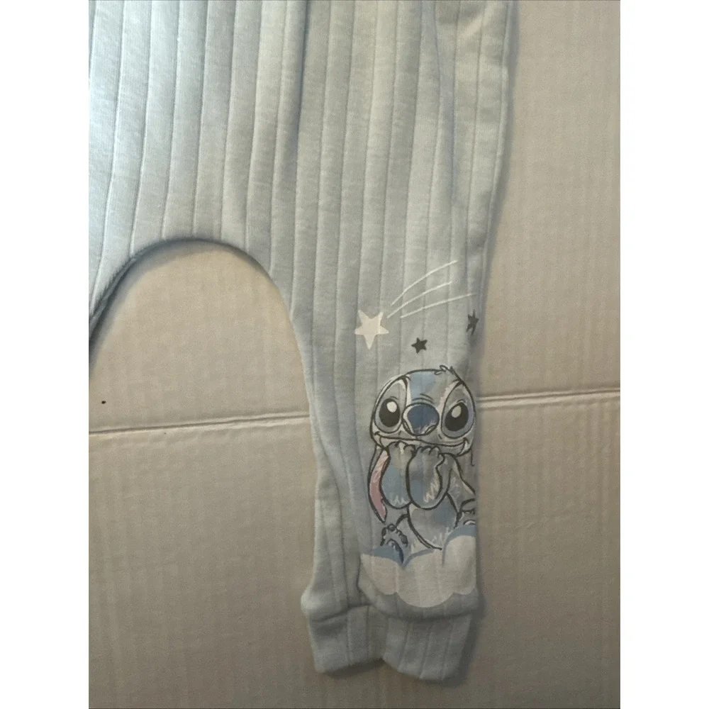 Disney Baby Size 4pc Stitch Outfit Set Sleeper 6-9 Months